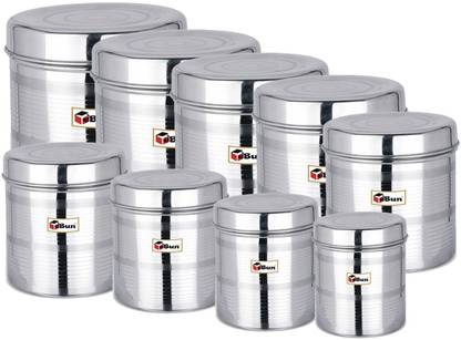 Ebun Steel Grocery Container  - 850 ml, 1200 ml, 1400 ml, 1950 ml, 2500 ml, 3200 ml, 4000 ml, 5000 ml, 6000 ml
