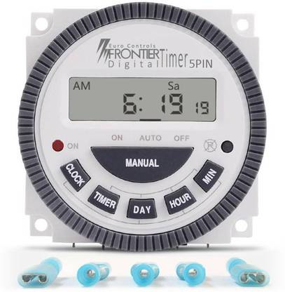 Euro Controls Frontier TM619-2 - 5 PINs - 30 Amps Digital Programmable Electronic Timer Switch