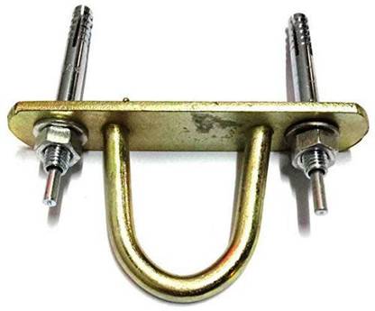 Lovely Mild Steel D-Hook Hanger with Fasteners M10X75 mm for Hanging Ceiling Fan or Jhoomer Hook 2
