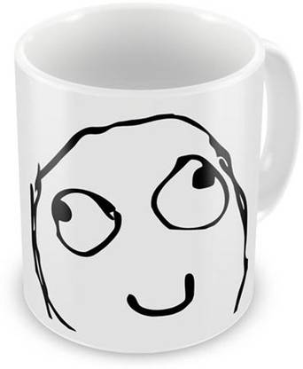 Uno Ark Memes Love - Troll Life - Funny Cute Humour Coffee, 12 Oz, Perfect for Coffee and Tea Lovers 1172 Ceramic Coffee Mug
