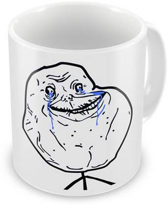 Live3D Memes Love - Troll Life - Funny Cute Humour - Forever Alone Coffee, 12 Oz, Perfect for Coffee and Tea Lovers 1174 Ceramic Coffee Mug