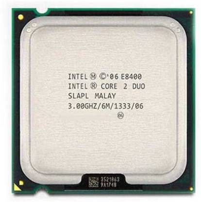 Intel CORE 2 DUO E8400 3 GHz Upto 3 GHz LGA 775 Socket 2 Cores 2 Threads 6 MB Smart Cache Desktop Processor