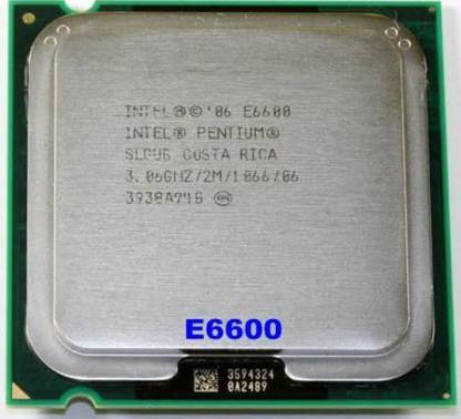 Intel PENTIUM DUAL CORE E6600 3.06 GHz LGA 775 Socket 2 Cores Desktop Processor