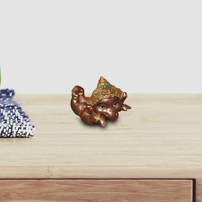 GW Creations Beautiful Cute Ganesha | lord ganesha idol car dashboard| beautiful ganesha statues| ganesha Idols of God| ganesh idol in Spiritual & Festive Décor|Meditating Ganesh murti |Ganesh ji ki murti|ganpati | "You must like it Go for it See The Review" Decorative Showpiece - 7 cm