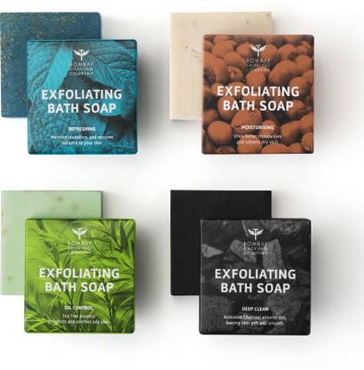 BOMBAY SHAVING COMPANY Exfoliating Bath Soaps 4x1 Set