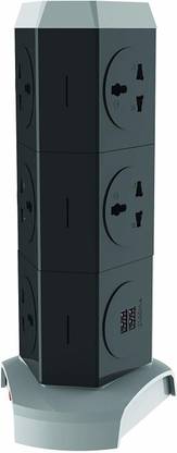 Anchor By Panasonic Vertical Revolving Universal Extension Board with 2 USB Charging Port 5  Socket Extension Boards
