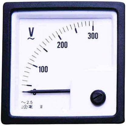ERHIndia AC Analog Voltmeter 72 mm 0-300v Volt meter Voltmeter
