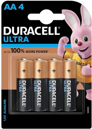 DURACELL Pack of 4 Alkaline   Battery