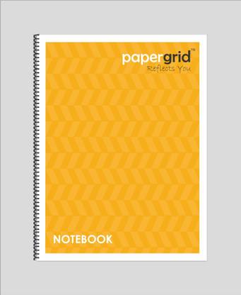 papergrid Spiral B5 - 26.7 cm x 20.3 cm, 1 Subject, Single Line B5 Notebook Single Line 160 Pages