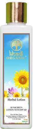 Khadi Organic Sunscreen Lotion SPF 60 PA+ Light 210 ml