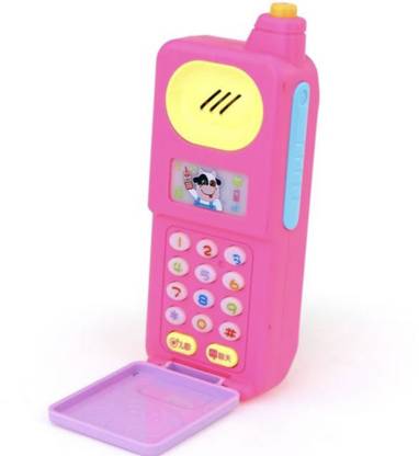 Toyify Mini Funny Mobile Phone Toy with Flashing Lights Sound Making Toys for Babies