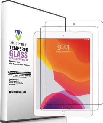 MOBIVIILE Tempered Glass Guard for Apple iPad 8th Gen 10.2 inch