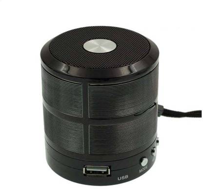 JERK Mini Bluetooth Speaker with FM Radio, Memory Card Slot, USB Pen Drive Slot, AUX Input Mode (Black) 10 W Bluetooth Speaker