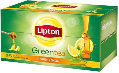 Lipton Honey Lemon Lemon Green Tea Bags Box