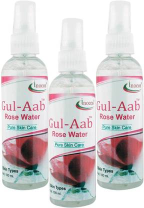inocos Gul-Aab Rose Water Combo Pack of 3 (Each 100ml) Men & Women
