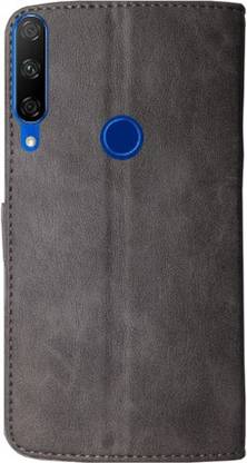 MYSHANZ Flip Cover for Honor 9x, Honor 9x flip cover, Honor 9x Desginer Flip cover, Honor 9x mobile flip cover (Grey)