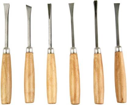 Inditrust Set of 6PC Combination Chisel Set wood carving Combination Chisel Set