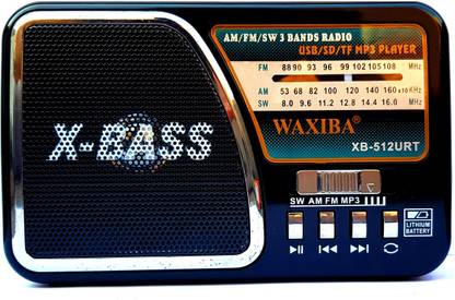 CRETO XB-512URT X-BASS Multimedia FM/AM/SW Player with USB-SD Card Slot and Powerful LED Torch 3 Band FM Radio