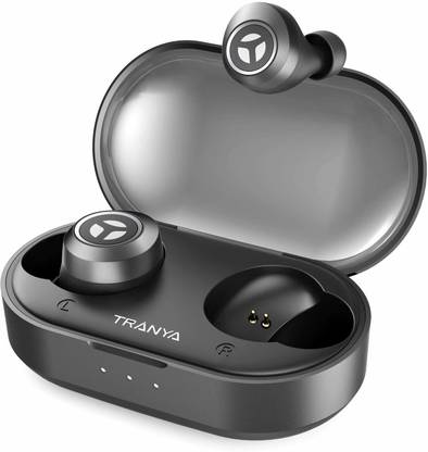 Tranya Bluetooth 5.0 Deep Bass True Wireless T2 Sports Earbuds, 40 Hour Bluetooth