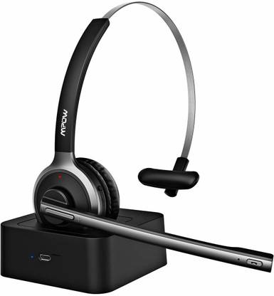 Mpow M5 Pro Bluetooth Headset, Advanced Noise Cancelling Microphone Bluetooth