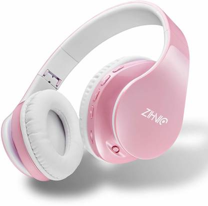 Zihnic Bluetooth Headphones Over Ear,Foldable Wireless and Wired Bluetooth Gaming