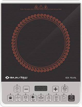BAJAJ ICX Pearl Induction Cooktop (Black, Push Button) Induction Cooktop  (Black, Push Button) at Rs. 3290