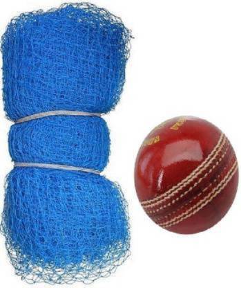 HACKERX sp 20 feet X 10feet Nylon Practice Net With 1 Leather Ball Cricket Kit Cricket Kit