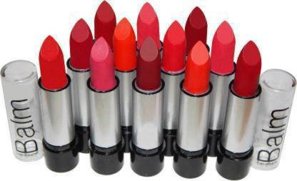nature boon Combo Balm Matte Lipstick - Set Of 12 (Multicolor, 3.5 g)