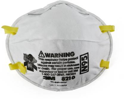 3M NIOS N95 Particulate Respirator 8210, N95 Mask, Approved,