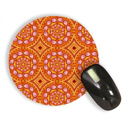 RADANYA abstract Pattern Round Mouse Pads , Circular Gaming Mouse Mat, Non-Slip Rubber Base Mousepad for All Types of Mouse Laptop Computer PC Mousepad