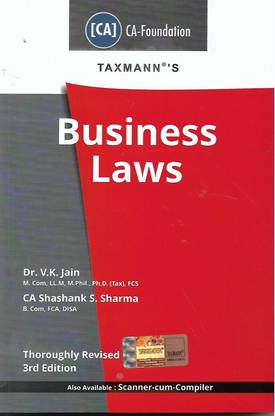 CA-Foundation Business Laws By V K Jain Shashank S. Sharma Applicable For May 2020 Exam