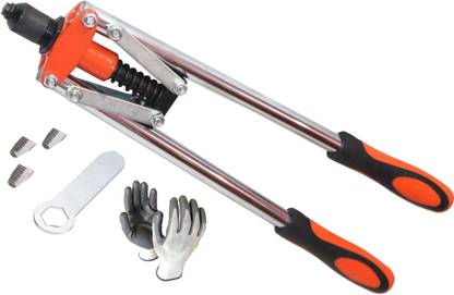 Mass Pro 16" Long Double Handle Core-pulling Hand Rivet Gun Riveting Gun Manual Pull Light Duty Fast Hitting Rivet Gun