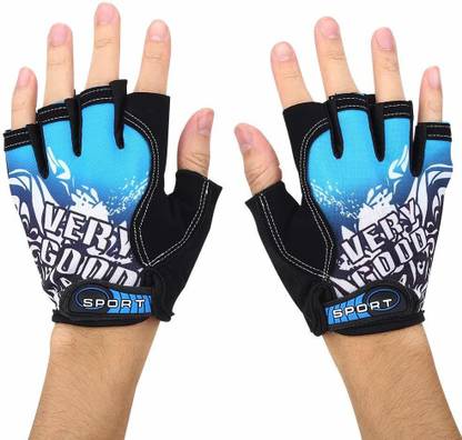 TUHI printed Riding Half Finger Gloves,Anti-Skid Silicone Gloves for Cycling Fitness Cycling Gloves