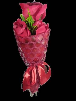 Delhi Gift House Red Rose Artificial Flower