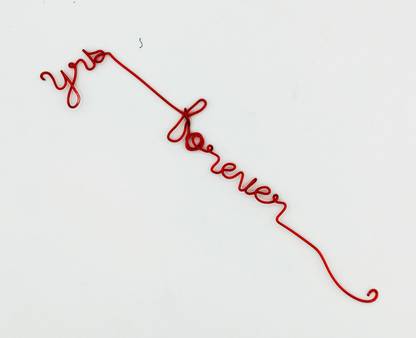 Tejgiftss yours forever Sign - Wire Name Bookmark - Planner Clip - Handmade Personalised Planner Marker - Page Marker - Custom Paper Clip - Book Marker - Planner Accessories - Binder Clip. wire book mark Bookmark