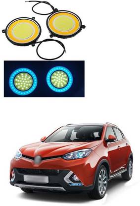 PRTEK Round COB LED Switchback DRL Light 2.83" Diameter Side Car Fancy Lights  (Blue, White) A149 Car Fancy Lights