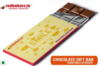 redbakers.in Smile Butterscotch Chocolate Gift Bar Bars