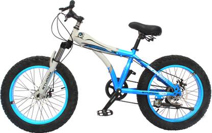 STURDY KIDS FAT MOUNTAIN BIKE WITH 20X4 INCH WHEELS AND WITH 07 SPEED SHIMANO GEARS 20 T (inch) Fat Tyre Cycle