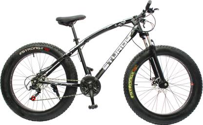 STURDY FAT MOUNTAIN BIKE WITH INCH WHEELS AND WITH 21 SPEED GEARS 26 T (inch) Fat Tyre Cycle