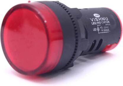 Electronic Spices Indicator Light AC/DC 12V 20mA LED Flush Panel Mount (Red) Electronic Components Electronic Hobby Kit