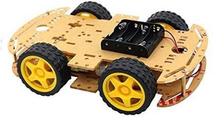 Super Debug 4 Wheel Robot Smart Car Chassis Kit Car With Speed Encoder For Arduino Electronic Components Electronic Hobby Kit
