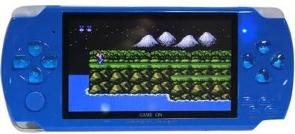 Psp GameKart PSP blue color 4GB Handheld Gaming Console with 3D graphics & sound quality, handheld gaming console. PSP-0013 4 GB with STREET FIGHTER 3, ANGRY BIRDS, SUPER RACE, MARIO