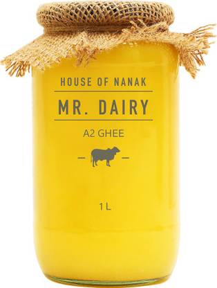 NANAK DAIRY FARMS MR DAIRY Nutritional & Organic Cow Milk Desi Ghee Ghee 1000 mL Mason Jar