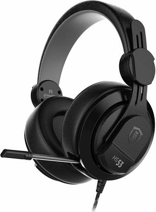 Plugable Performance Onyx Gaming Headset with Retractable Microphone Wired