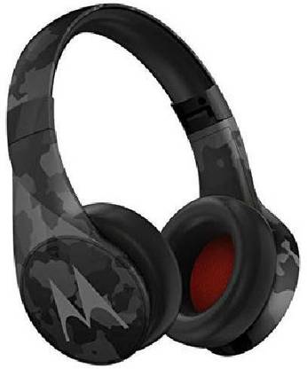 MOTOROLA Pulse Escape + Wireless Over-Ear Headphones - Black Camo Bluetooth