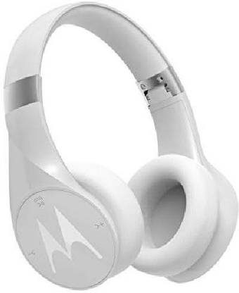 MOTOROLA Pulse Escape + Wireless Over-Ear Headphones (White) Wired without Mic