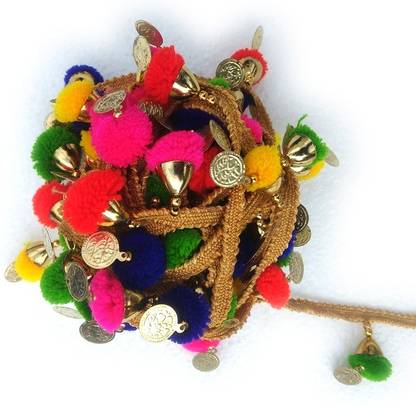 ONEX Pom Pom Lace and Border with coin designs (4 Meter) Lace Reel