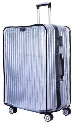 HANDCUFFS Transparent Cover Transparent Luggage Trolley Protective Covers PVC Waterproof Travel Bag Suitcase Cover (24 Inches) Luggage Cover