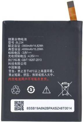 titu Mobile Battery For  Lenovo LENOVO A5000 BL-234