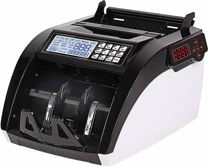 ZEKTRA ZK5108 Semi Value Counter Latest & Best Currency Counting Machine/Cash Counting Machine with Fake Note Detection for New and Old INR/Rupees Currency Note Counting Machine